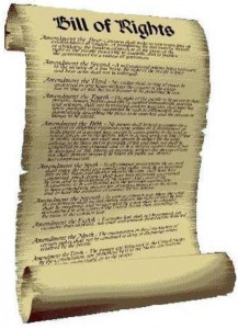 bill of rights scroll