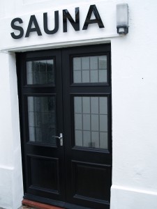 sauna door