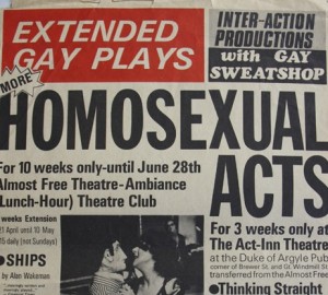 Homosexual Acts Poster