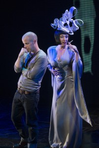 Stephen Wight as Lee and Tracy-Ann Oberman as Isabella Blow in McQueen credit Specular