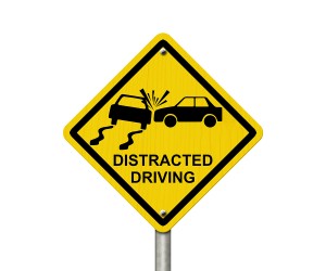 No Distracted Driving Sign