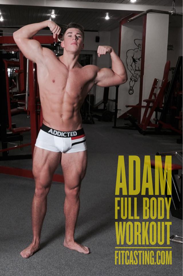 Muscle lad working out in Addicted underwear - Bent Magazine