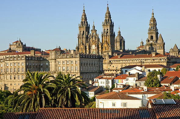 Cathedral of Santiago de Compostela, Camino Frances, Way of St. James, Camino de Santiago, pilgrims way, UNESCO World Heritage S